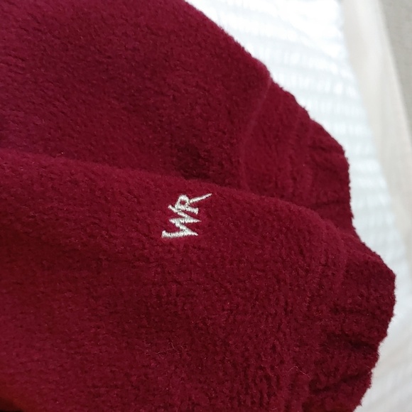 🍁NWT Women's Burgundy Fleece Jacket Sz Large - Picture 8 of 9
